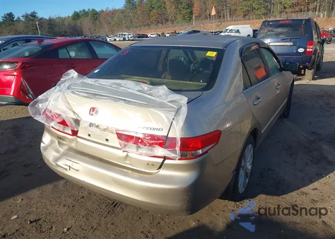 2003 Honda Accord 2.4 Lx из США, поврежденный, VIN 1HGCM56353A103236